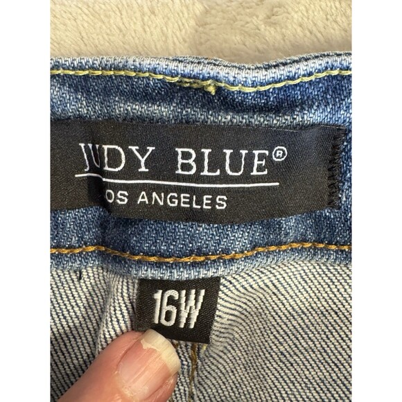 Judy Blue Jeans Size 16W Jonesborough High Rise Fray Detail Slim Fit JB88461 - Picture 11 of 16
